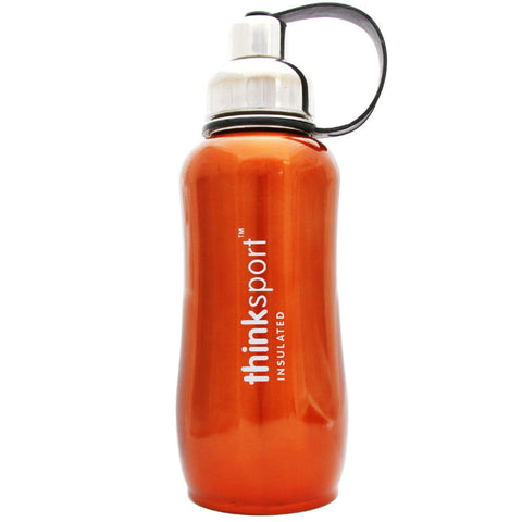 Thinksport Stainless Steel Sports Bottle - Orange - 25 Oz