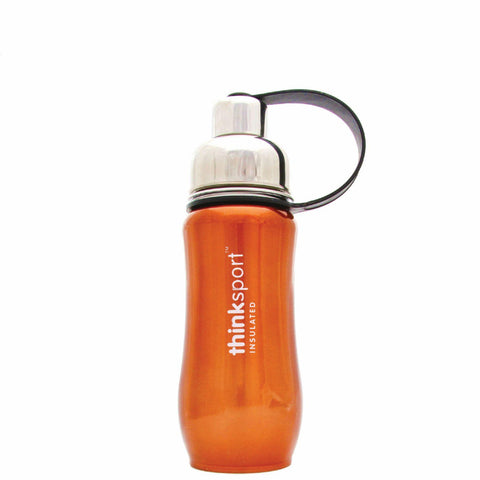 Thinksport Stainless Steel Sports Bottle - Orange - 12 Oz