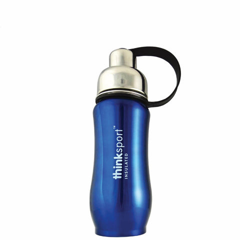 Thinksport Stainless Steel Sports Bottle - Blue - 12 Oz