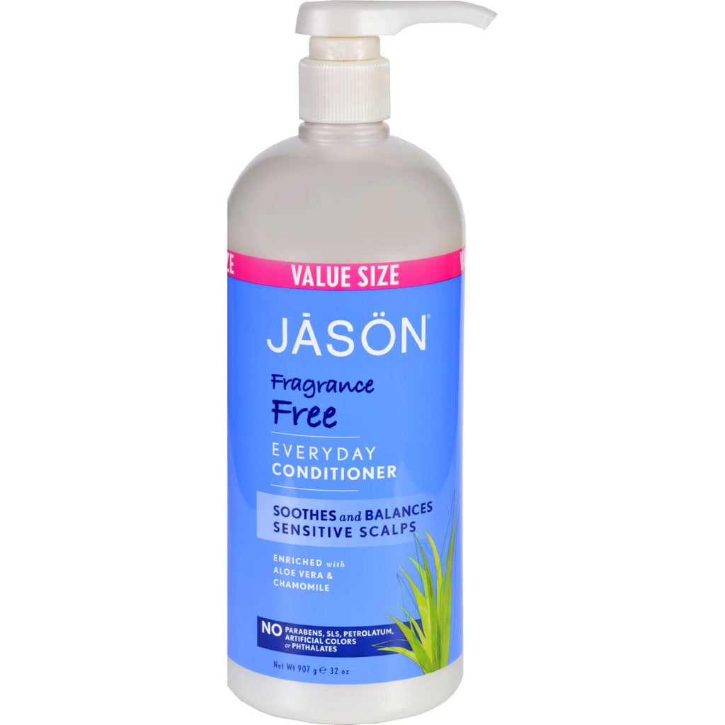 Jason Natural Products Conditioner For Sensitive Scalp - Fragrance Free - 32 Oz