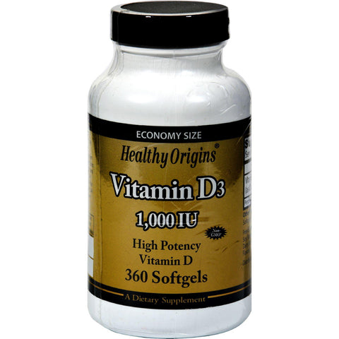 Healthy Origins Vitamin D3 - 1000 Iu - 360 Softgels