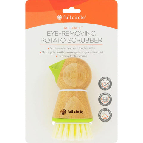 Full Circle Home Tater Mate Potato Brush With Eye Remover