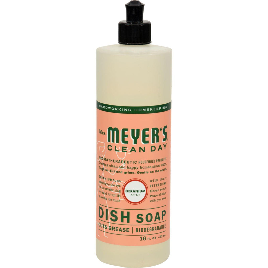 Mrs. Meyer's Liquid Dish Soap - Geranium - 16 Oz