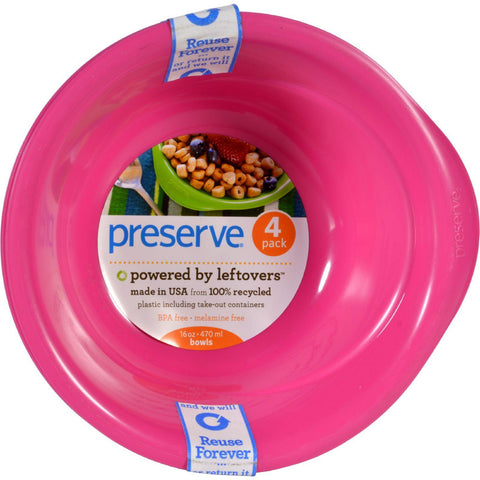Preserve Everyday Bowl - Pink - 16 Oz - 4 Pack