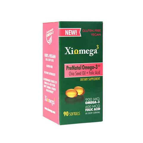 Xiomega3 Prenatal Omega3 - Chia Oil - 90 Softgels