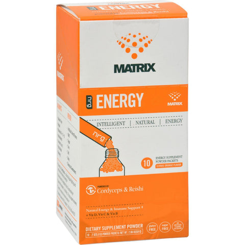 Nrg Matrix Energy Drink Powder - Citrus - 10 Packets