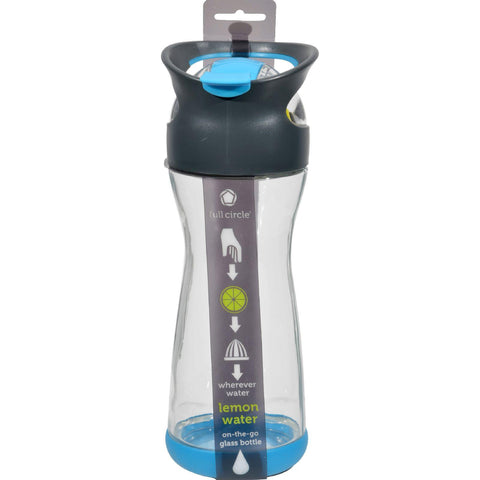 Full Circle Home On The Go Lemon Glass Water Bottle - Blueberry