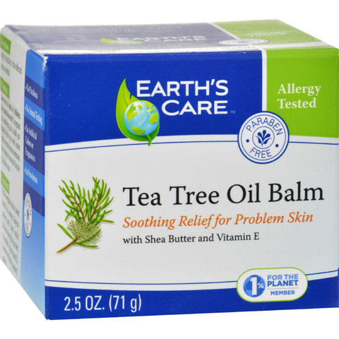 Earth's Care Tea Tree Oil Balm - 2.5 Oz