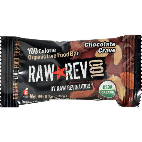 Raw Revolution Bar - Organic Chocolate And Cashew - Case Of 20 - .8 Oz