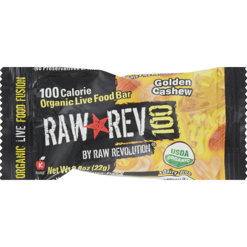 Raw Revolution Bar - Organic Cashew And Agave Nectar - Case Of 20 - .8 Oz