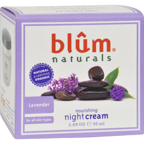 Blum Naturals Nourishing Night Cream - Lavender - 1.69 Oz