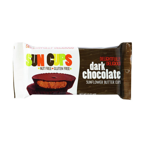 Suncup Sunflower Butter Cups - Dark Chocolate - 1.5 Oz - Case Of 12