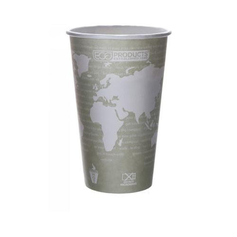 Eco-products World Art Renewable And Compostable Hot Cups - 16 Oz - Case Of 500