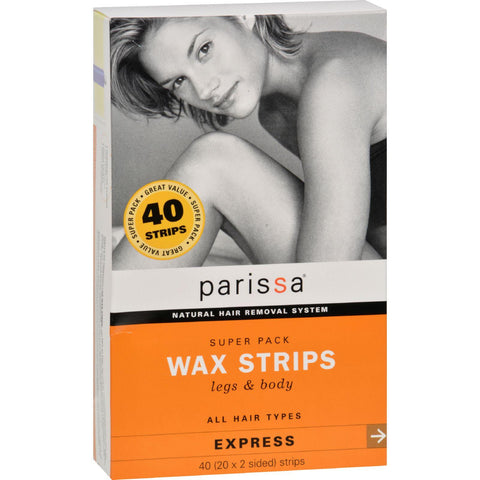 Parissa Wax Strips For Legs And Body - 40 Count