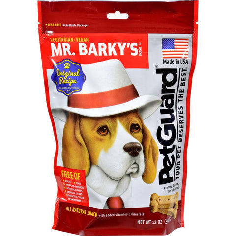 Petguard Vegetarian Dog Biscuit - Mr.barky - 12 Oz - Case Of 6