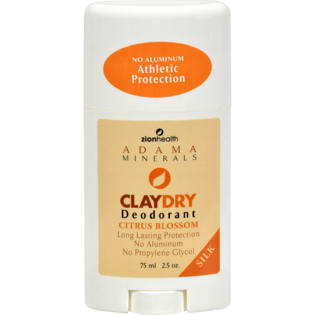 Zion Health Claydry Silk Deodorant - Citrus - 2.5 Oz