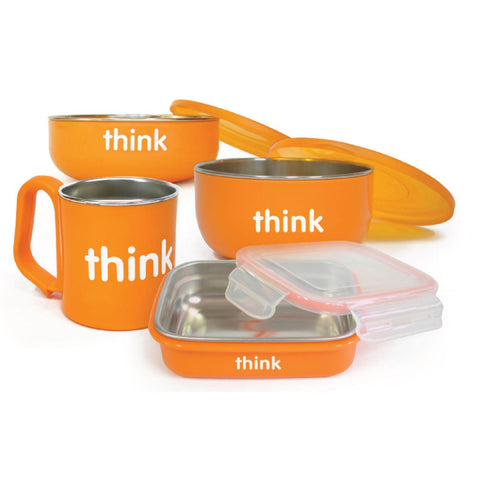 Thinkbaby Feeding Set - Bpa Free - Orange