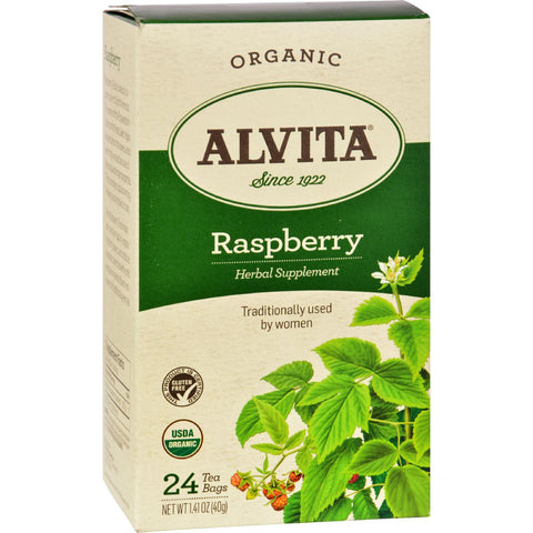 Alvita Teas Raspberry Tea - Organic - 24 Tea Bags