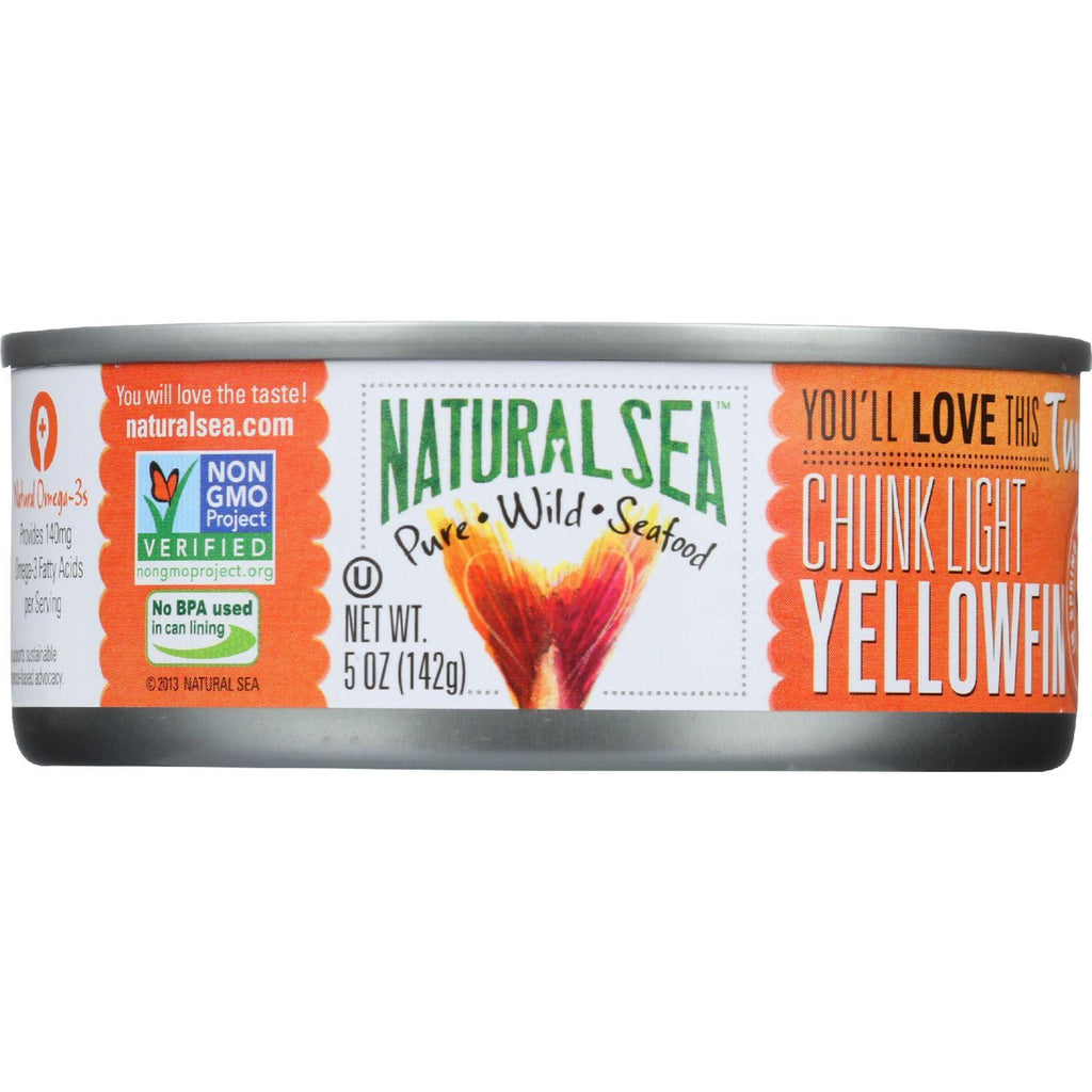 Natural Sea Tuna - Yellowfin - Chunck Light - No Salt Added - 5 Oz - Case Of 12