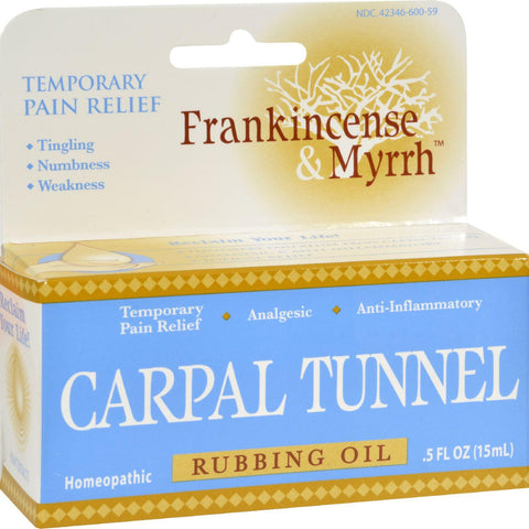 Frankincense And Myrrh Carpal Tunnel Rubbing Oil - 0.5 Fl Oz
