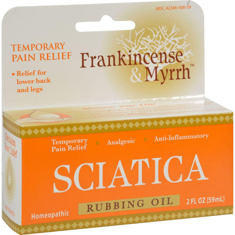 Frankincense And Myrrh Sciatic Rubbing Oil - 2 Fl Oz