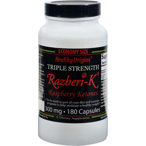 Healthy Origins Raspberry Ketones - 300 Mg - 180 Ct