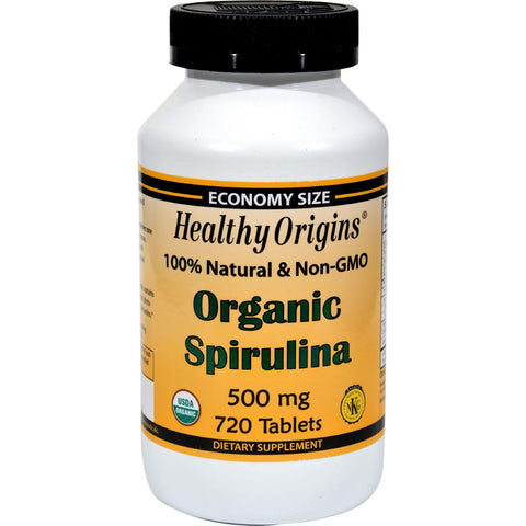 Healthy Origins Organic Spirulina - 500 Mg - 720 Ct