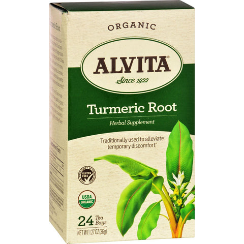 Alvita Teas Organic Herbal Tumeric Tea - 24 Bags
