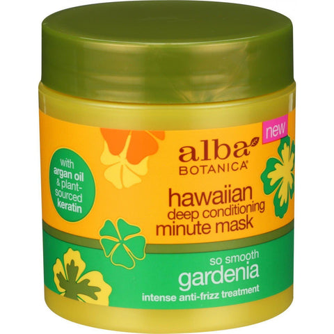 Alba Botanica Deep Conditioning Minute Mask - Hawaiian - So Smooth Gardenia - 5.5 Oz