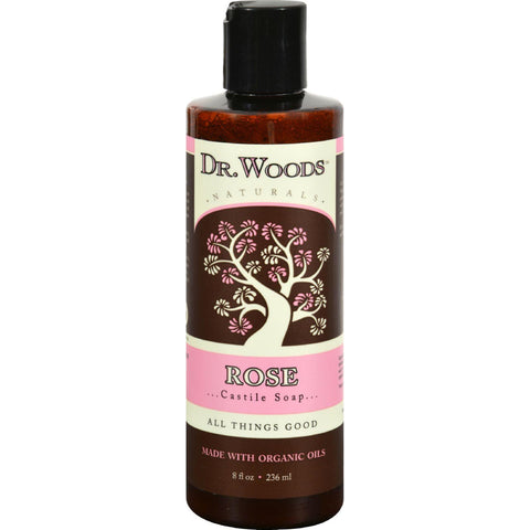 Dr. Woods Naturals Castile Liquid Soap - Rose - 8 Fl Oz