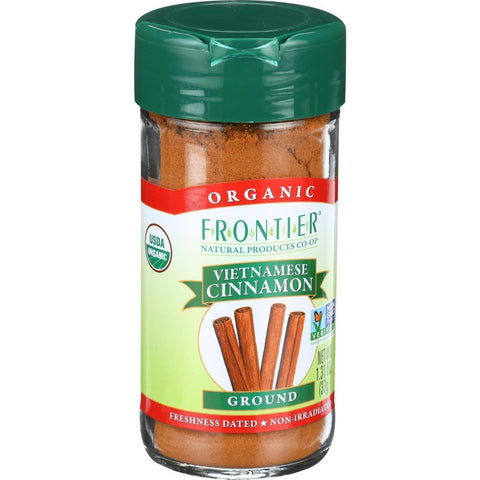 Frontier Herb Cinnamon - Organic - Ground - Vietnamese - 5 Percent Oil - 1.31 Oz