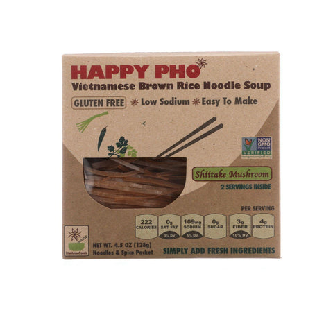 Star Anise Foods Soup - Brown Rice Noodle - Vietnamese - Happy Pho - Shiitake Mushroom - 4.5 Oz - Case Of 6