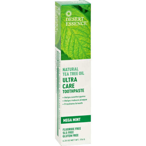 Desert Essence Toothpaste - Tea Tree U-care Mint - 6.25 Oz