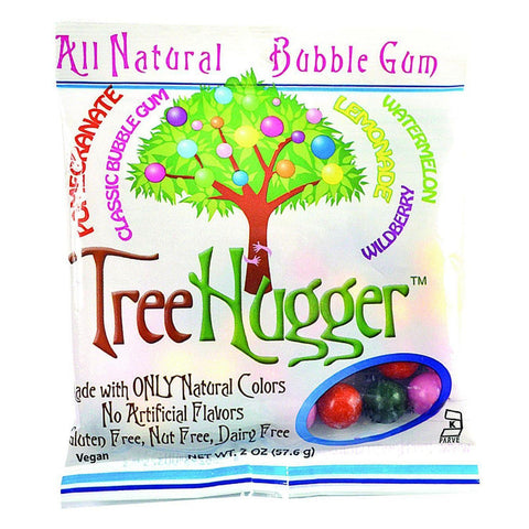 Tree Hugger Bubble Gum - Fantastic Fruit - 2 Oz - Case Of 12