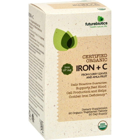 Futurebiotics Iron + C - Organic - 90 Tablets