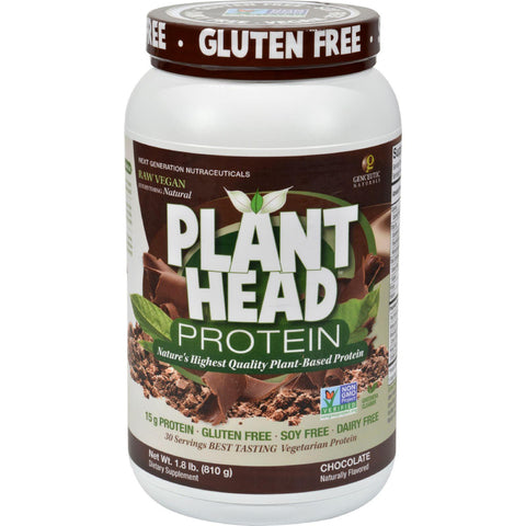 Genceutic Naturals Plant Head Protein - Chocolate - 1.7 Lb