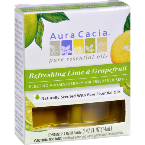 Aura Cacia Air Freshener Refill - Lime And Grape - 3 Pack