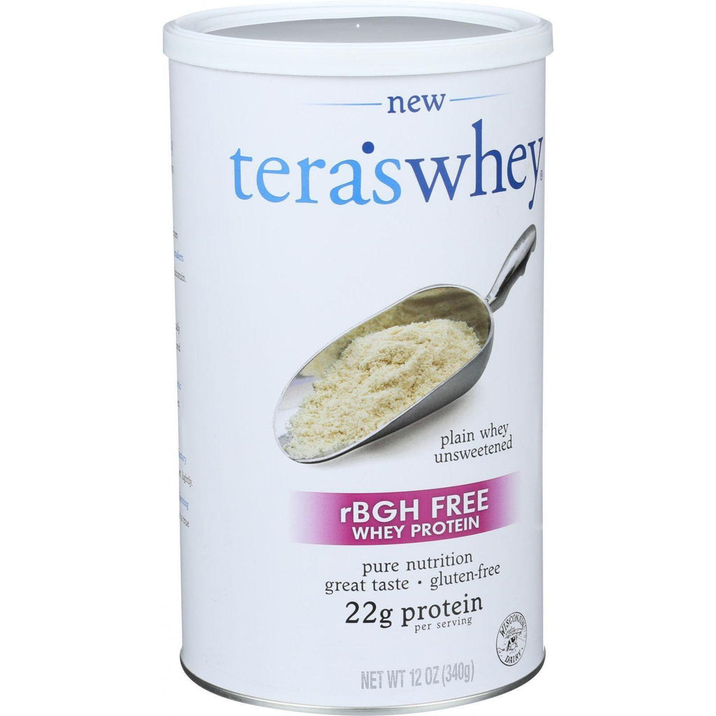 Tera's Whey Protein - Rbgh Free - Plain - Unsweetened - 12 Oz