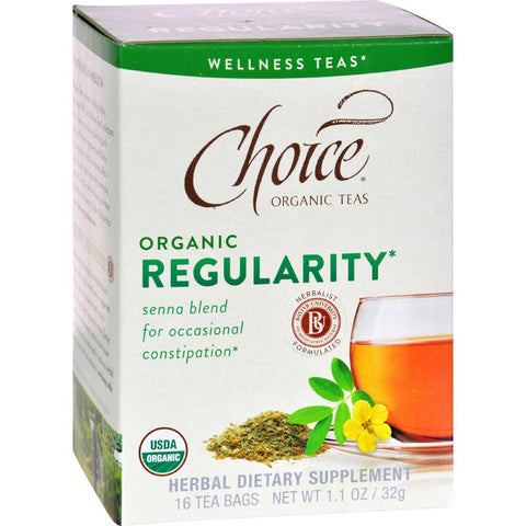 Choice Organic Teas - Organic Regularity Tea - 16 Bags - Case Of 6