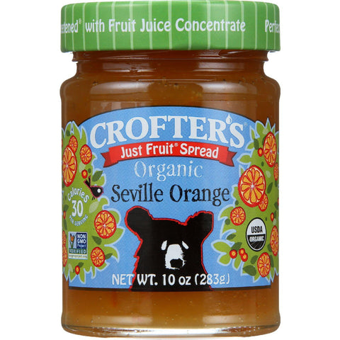 Crofters Fruit Spread - Organic - Just Fruit - Seville Orange - 10 Oz - Case Of 6