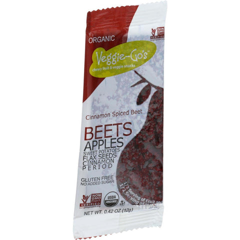Veggie Gos Organic Snack - Cinnamon Spiced Beet - .42 Oz Bars - Case Of 20