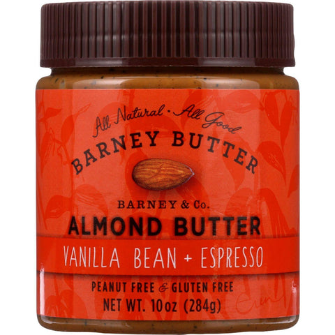 Barney Butter Almond Butter - Vanilla Bean And Espresso - 10 Oz - Case Of 6