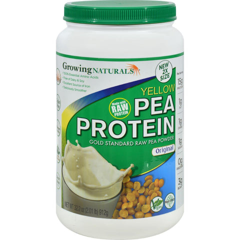 Growing Naturals Pea Protein Powder - Original Flavor - 32.2 Oz
