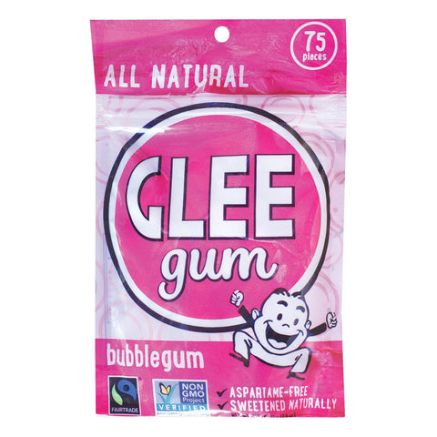 Glee Gum Chewing Gum - Bubblegum - 75 Count - Case Of 6