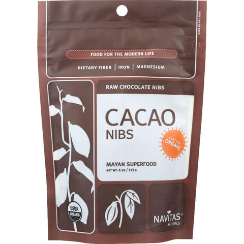 Navitas Naturals Cacao Nibs - Organic - Raw - 4 Oz - Case Of 12