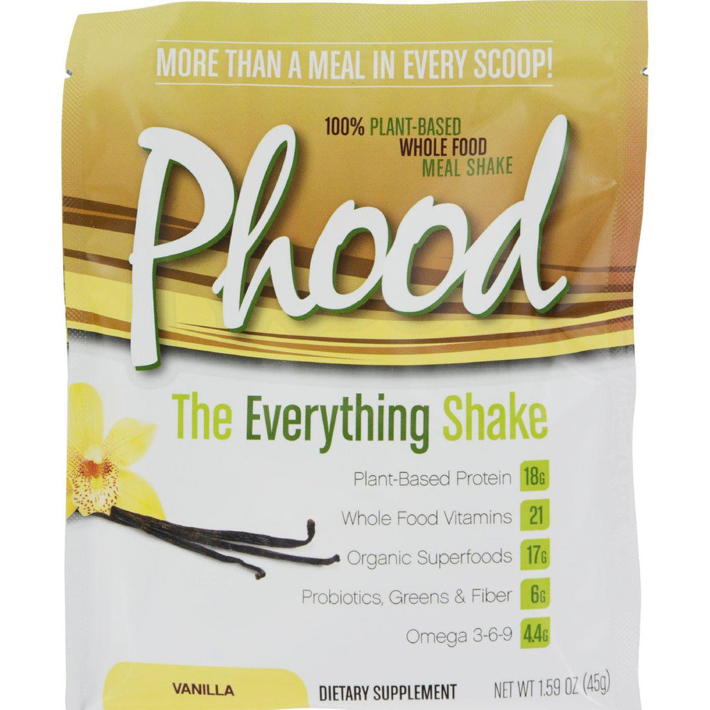 Plantfusion Phood Packets - Vanilla - 1.59 Oz - Case Of 12