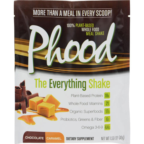 Plantfusion Phood Packets - Chocolate Caramel - 1.59 Oz - Case Of 12