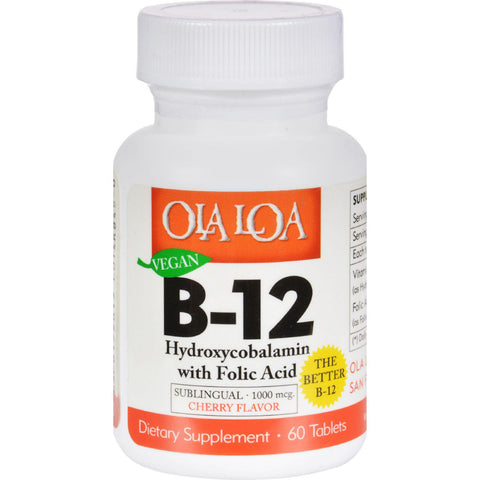 Ola Loa Products Sublingual Hydroxycobalamin B12 - 60 Tablets