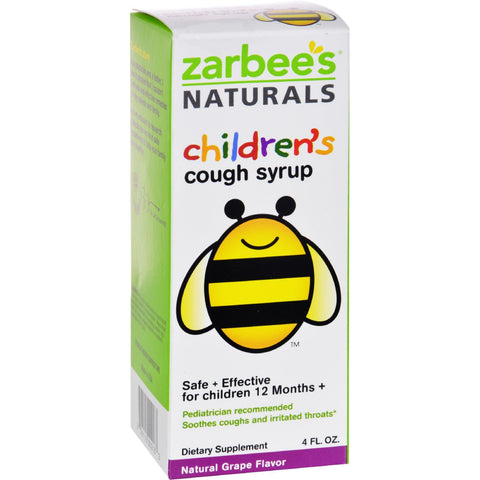 Zarbee's All Natural Children's Cough Syrup - Grape - 4 Oz