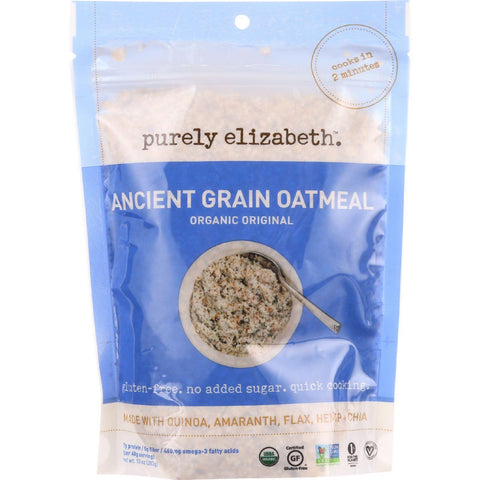 Purely Elizabeth Oatmeal - Organic - Ancient Grain - Original - 10 Oz - Case Of 6